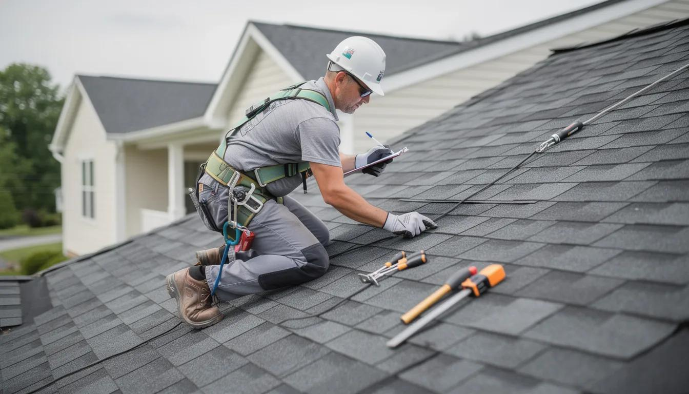 Residential roof inspection